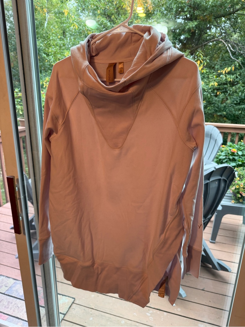 Indyeva Light Pink Hooded Women's Sweater
